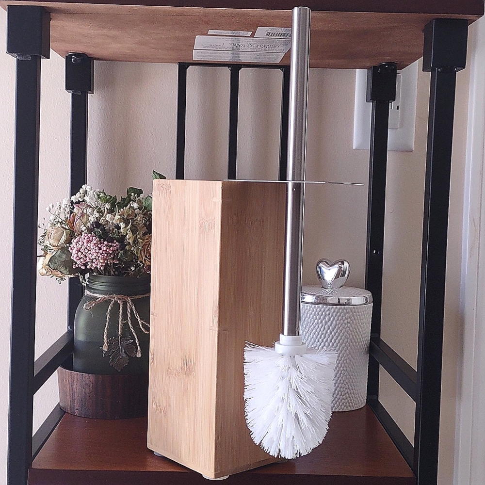 4pc Wooden Toilet Bowl Brush/Scrubber
